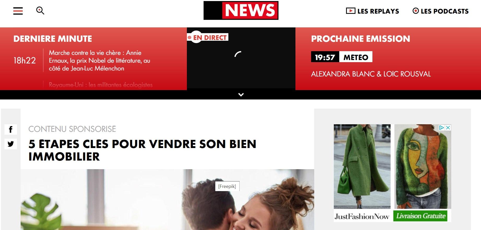 Article de presse sponsorisé