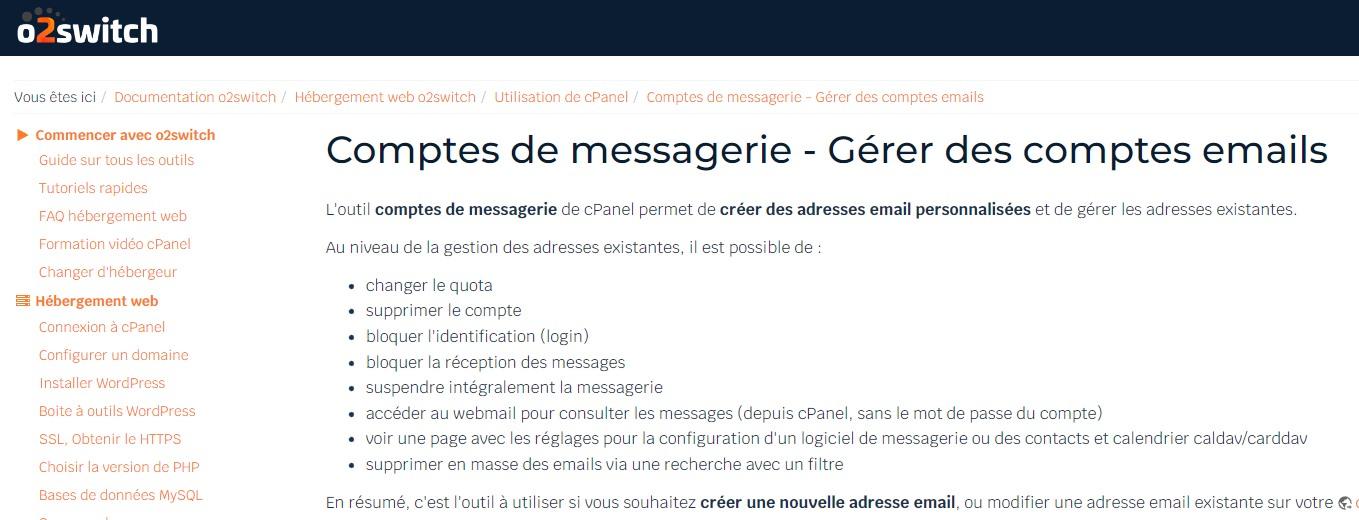 Créer une adresse e-mail générique