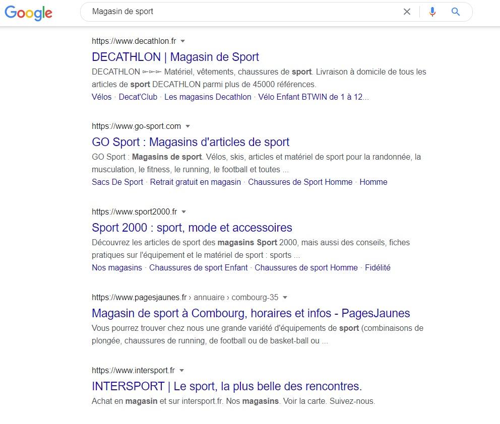 Positionnement sur Google