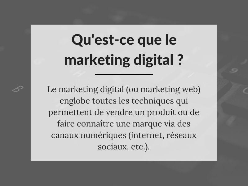 Définition du marketing digital