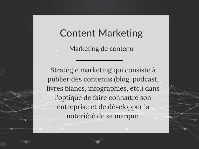 Content Marketing : définition