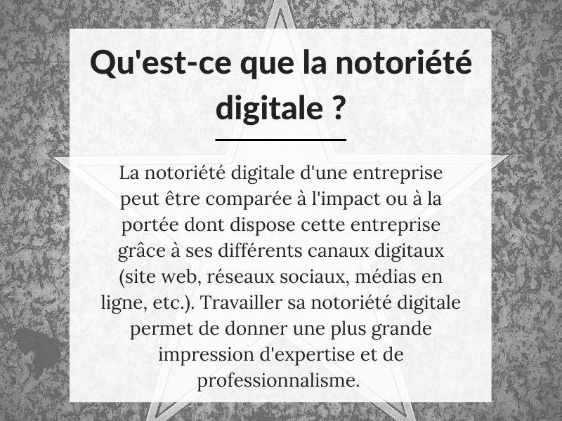 Définition de notoriété digitale