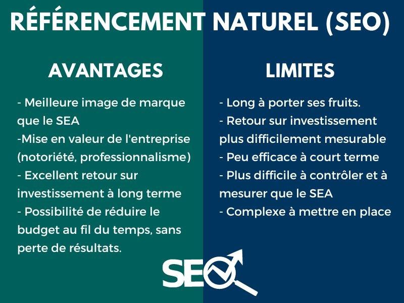 Référencement naturel (SEO ) : avantages et limites