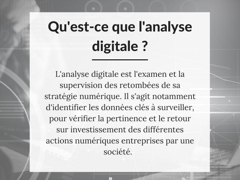 Analyse de la stratégie digitale