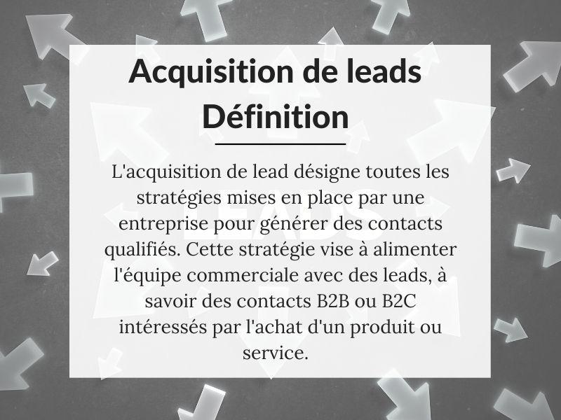 Définition acquisition de leads