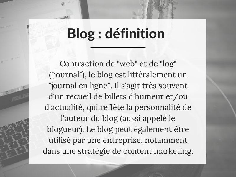 Définition d'un blog