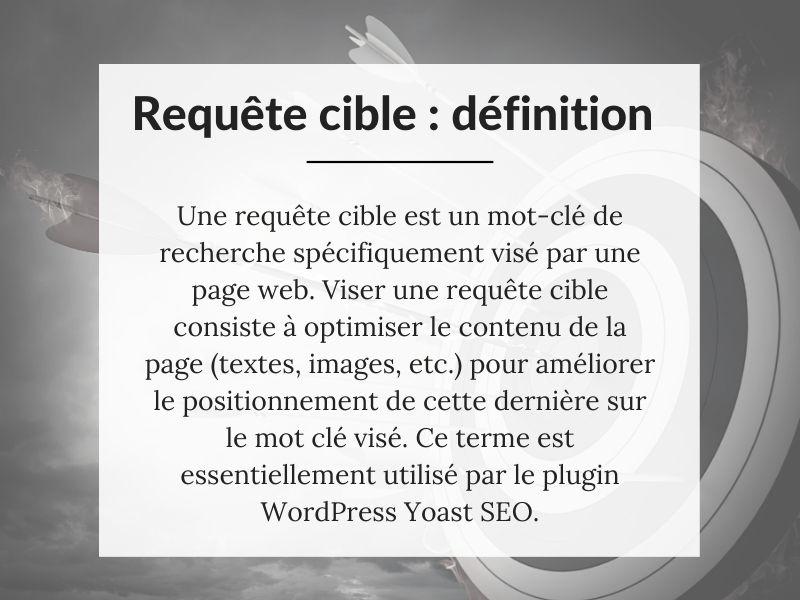 Définition d'une requête cible SEO