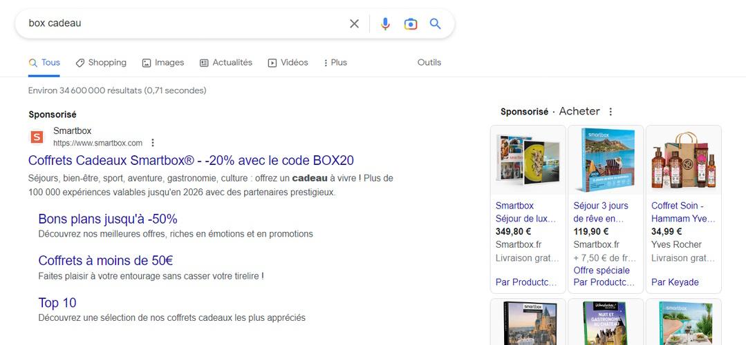 Acquisition SEA sur Google