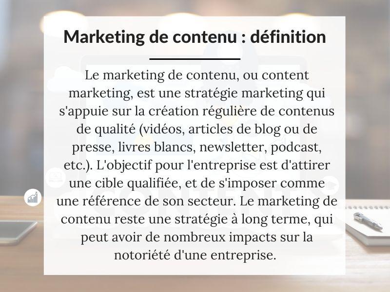 Marketing de contenu définition