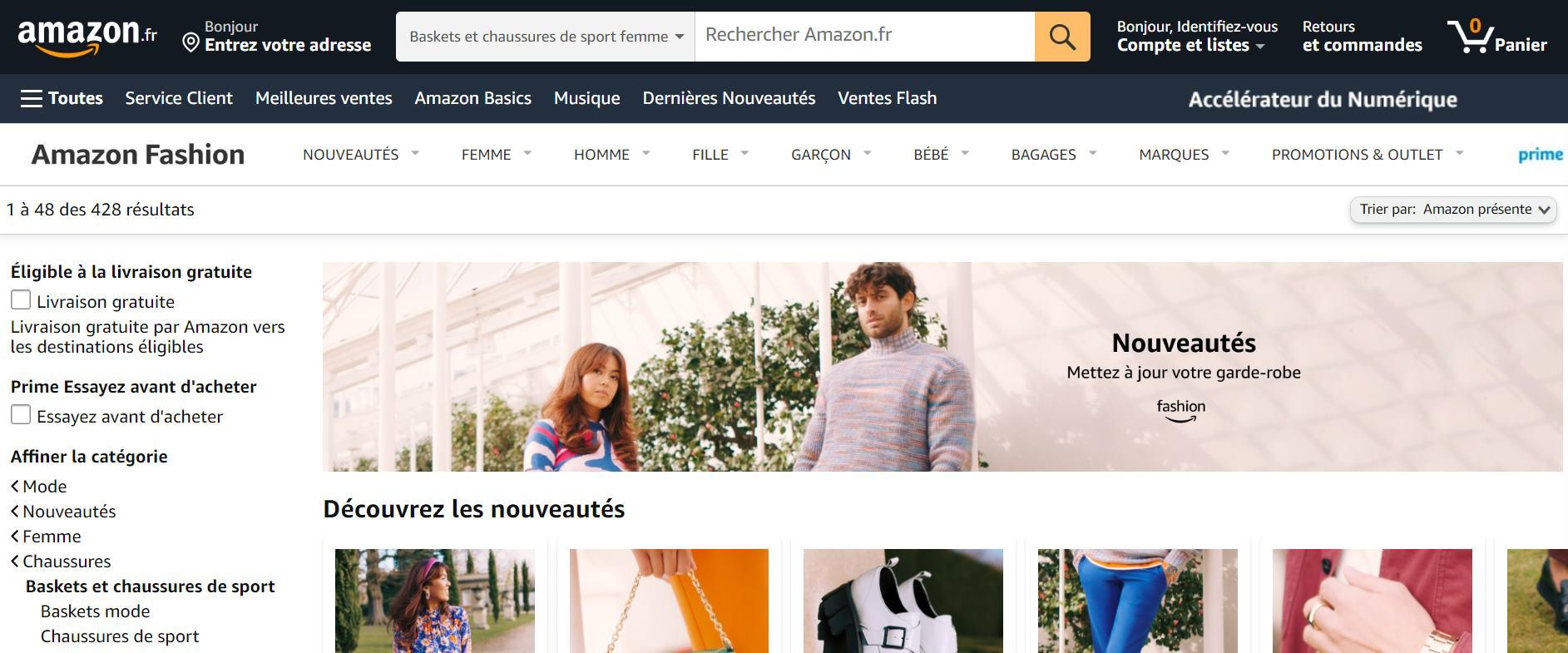 Exemple de boutique en ligne