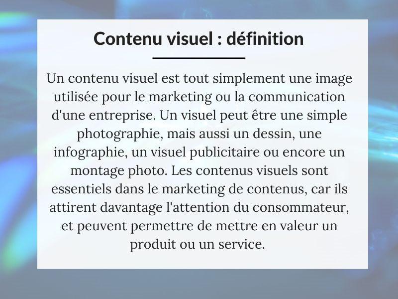 Définition contenu visuel