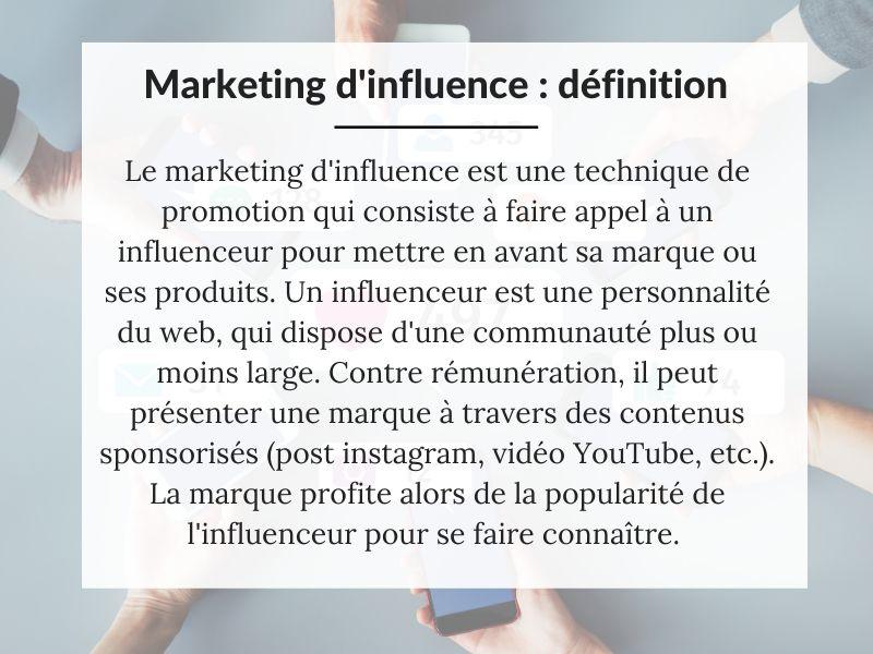 Définition du marketing d'influence