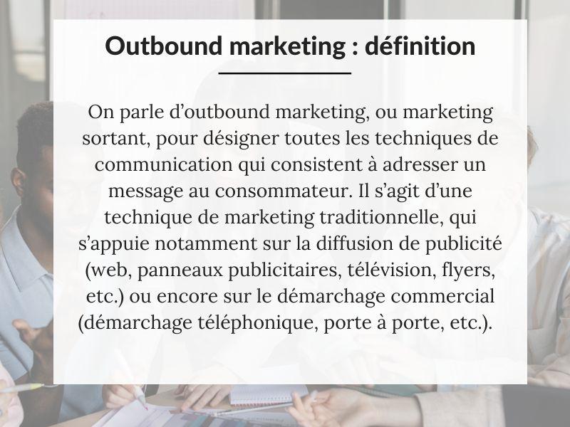 Définition outbound marketing