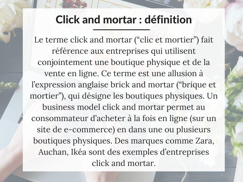 Définition de click and mortar