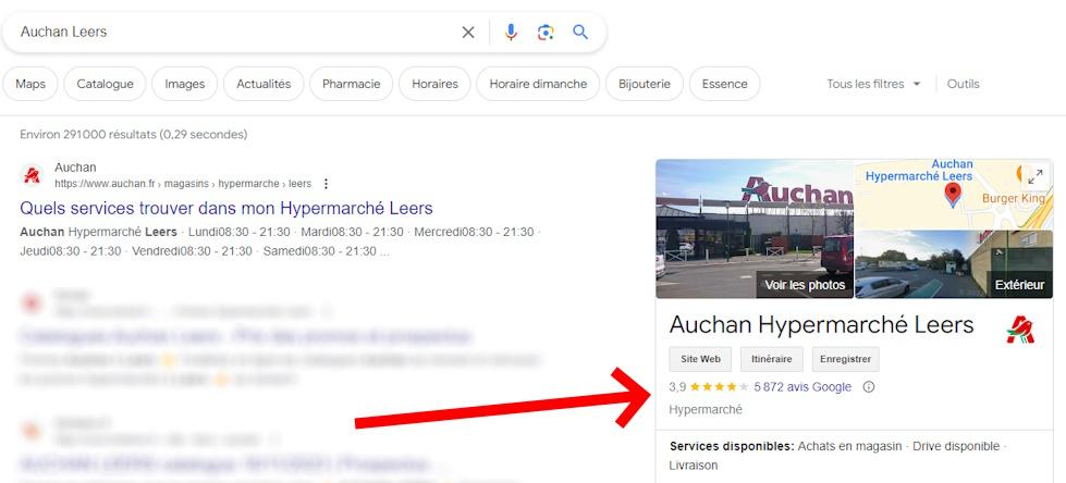 Importance des avis Google