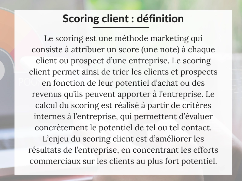 Définition du scoring